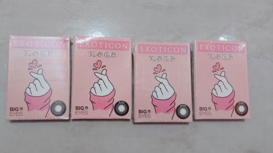 Soflens Exoticon k-pop big 16 eyes black