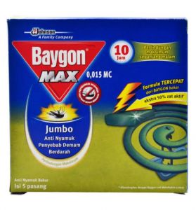 Baygon Coil JBMax Green  10HR 150gr/60
