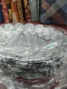 Piring rotan plastik 