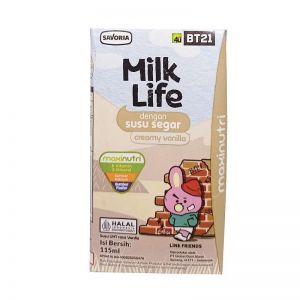 UHT MILK LIFE CREAMY VANILA 115ML 
