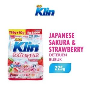 SO KLIN SOFTERGENT 225GR JAPANESE SAKURA & STRAWBERRY