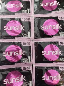 SUNSILK COND GLOSSYBLACK 24x9Ml