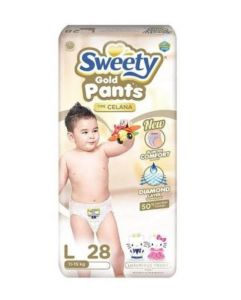 SWEETY GOLD PANTS L 28S