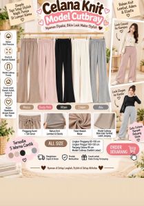 Celana knit cewek