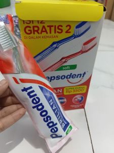 SIKAT GIGI PEPSODENT TB BRILIAN PROMO 6X(12PC+2PC)