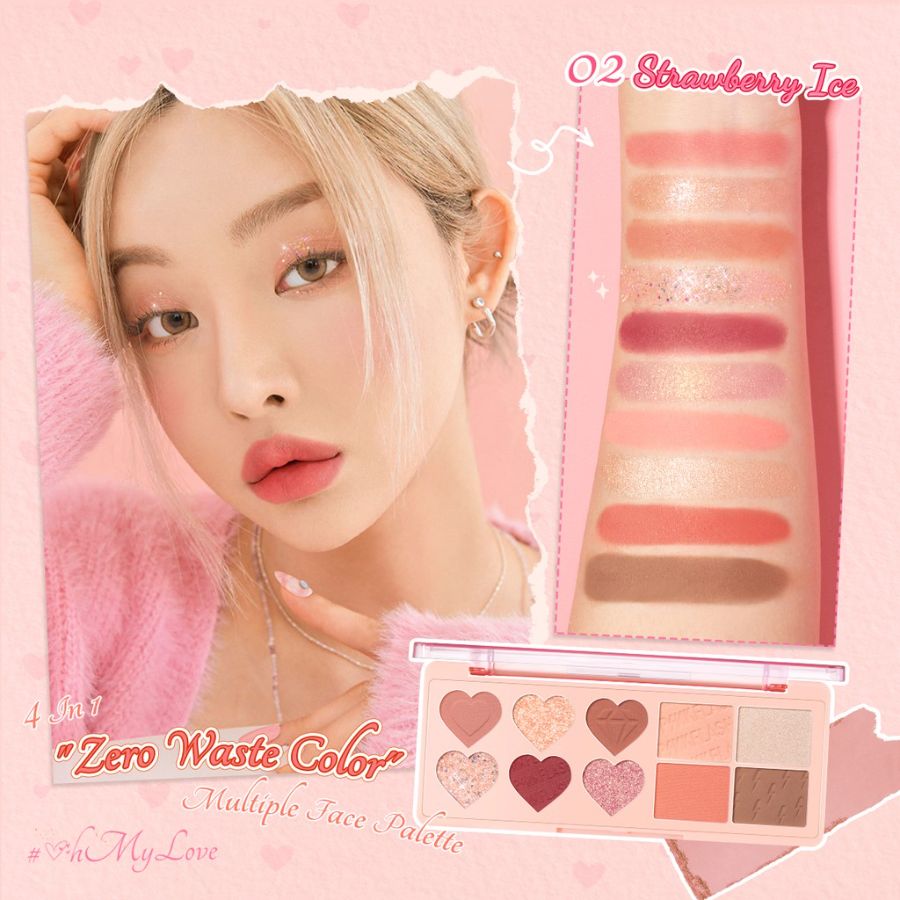 Eyeshadow palette Pink flash 02