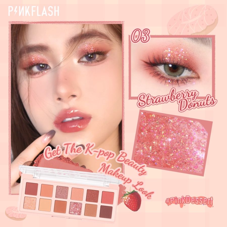 Eyeshadow palette Pink flash 03