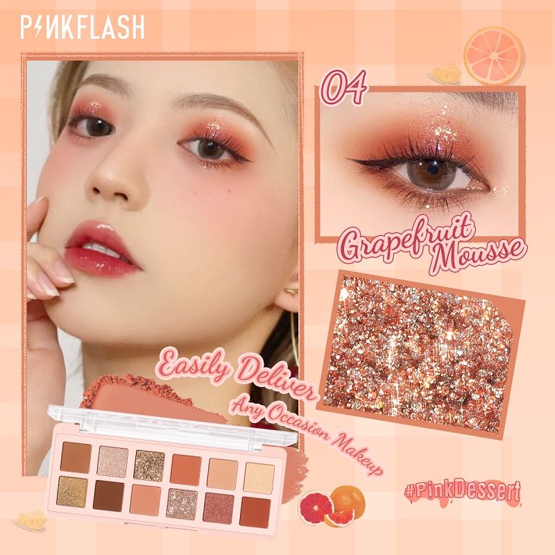 Eyeshadow palette Pink flash 04