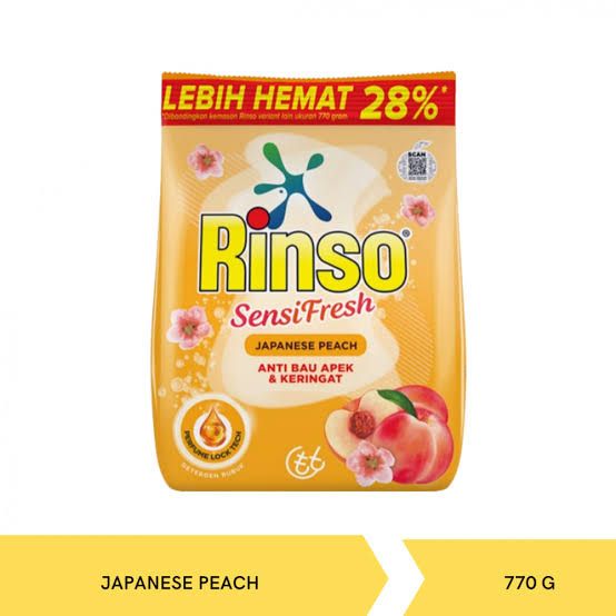 RINSO MOLTO JAPANESE PEACH PWDR 12 X 770G