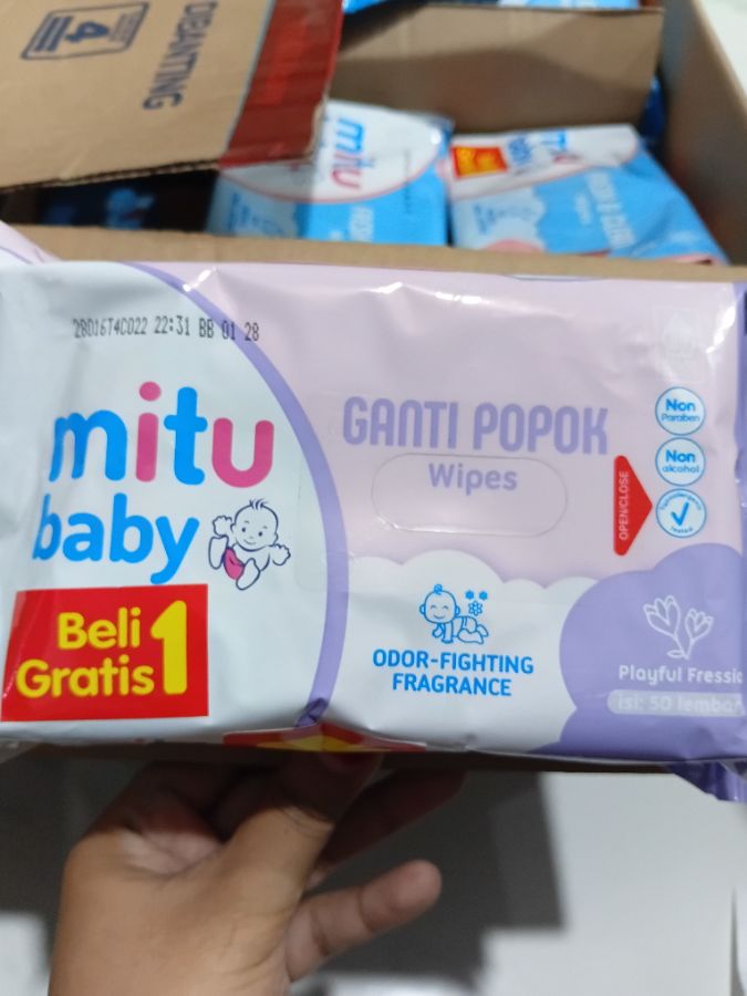MITU BABY WIPES GPP PURPLE FR 50S BOGOF-24