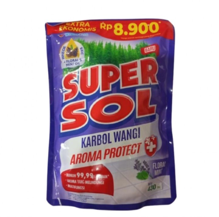 Carpol Supersol Floral Mint Pouch 430ml