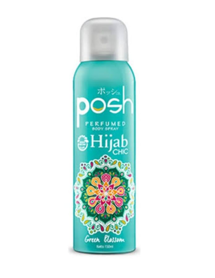 BODY SPRAY POSH HIJAB GREEN BLOSSOM 150 ML