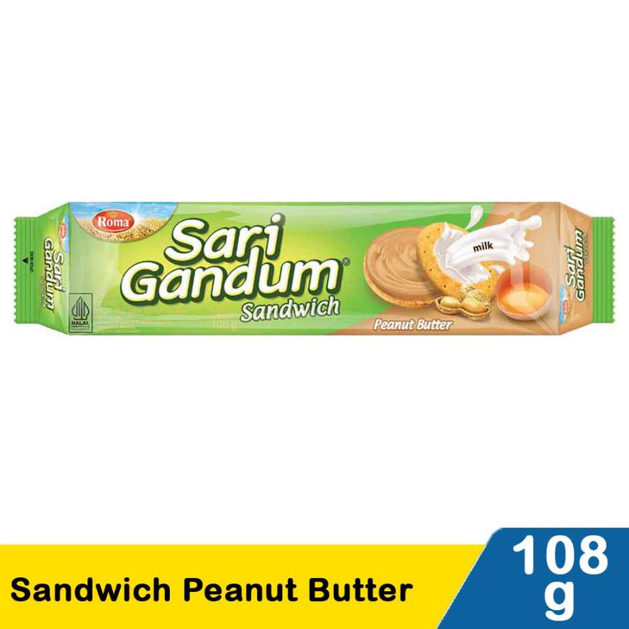 ROMA SARI GANDUM PEANUT BTR 4BGx6PAx108G