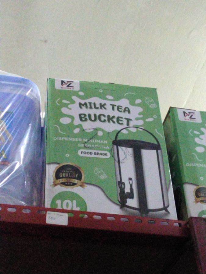 Milk tea bucket stainless 10liter