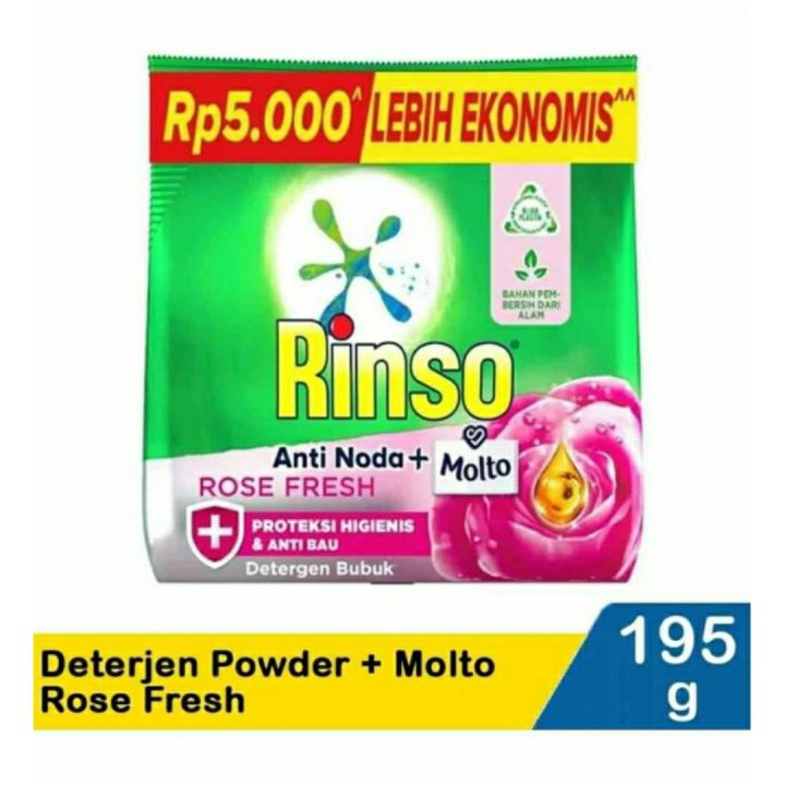 RINSO Molto Rose Fresh PWDR 18x195gr