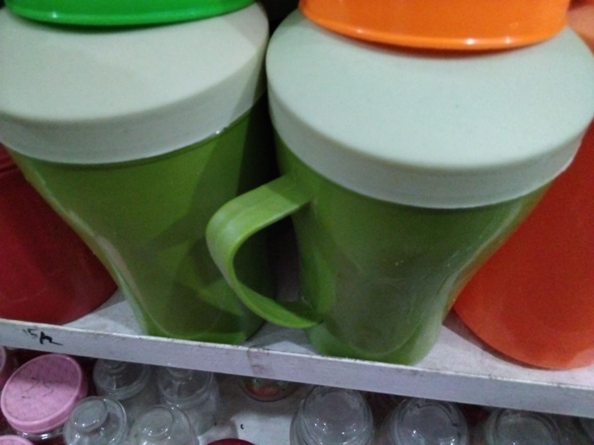 Gelas gagang tutup bajuri 