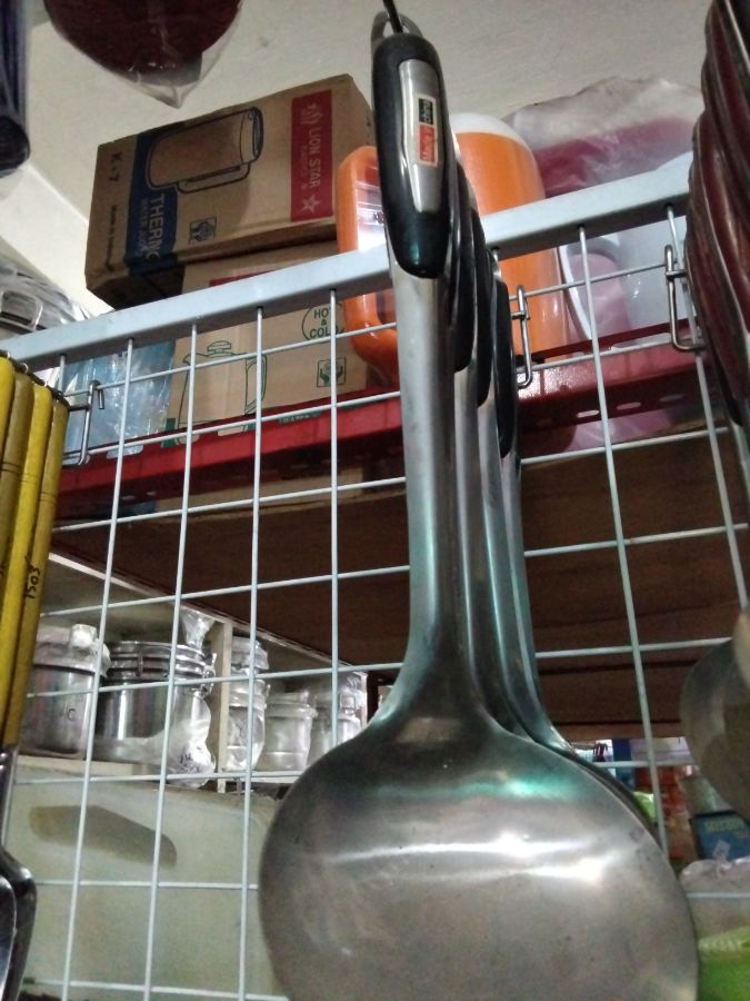 Serok sayur aluminium GG plastik 