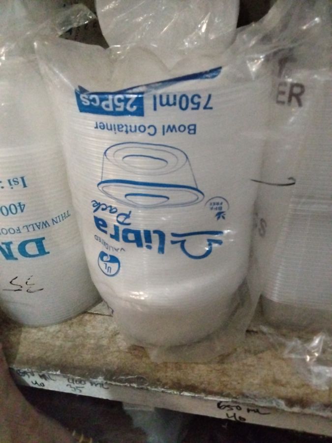 Libra bowl container 750ml (25pcs)