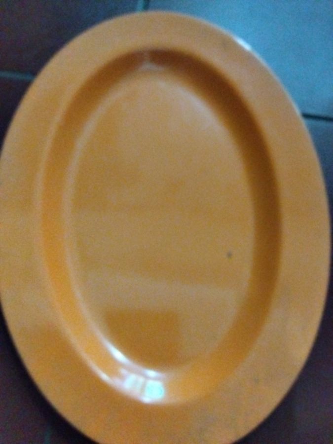 Piring oval milamine unika B14