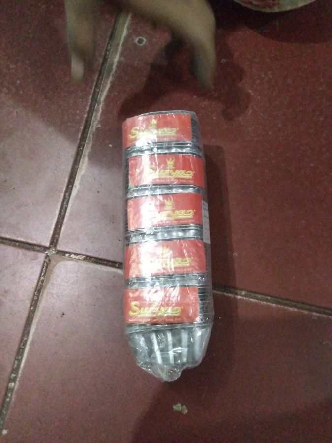 Cetakan bolu kukus aluminium Surya kotak sedang 