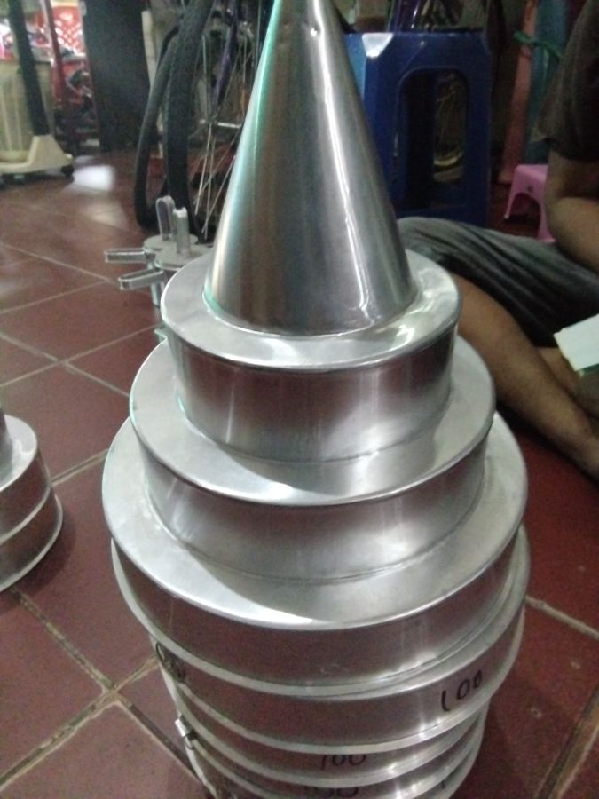 Cetakan tumpang nasi susun aluminium no 1