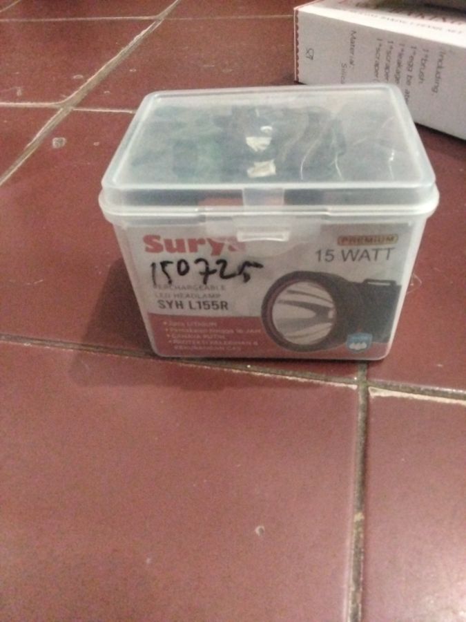 Senter kepala 15watt Surya 