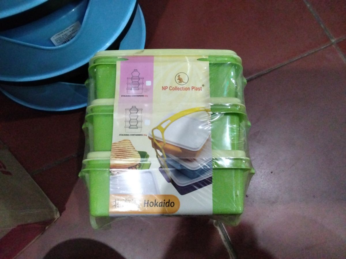 Rantang plastik hokaido 3susun 
