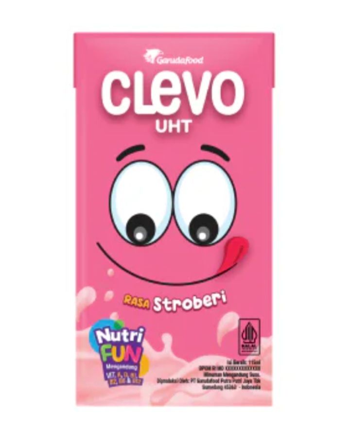 Clevo Susu UHT Rasa Strawberry 115ml