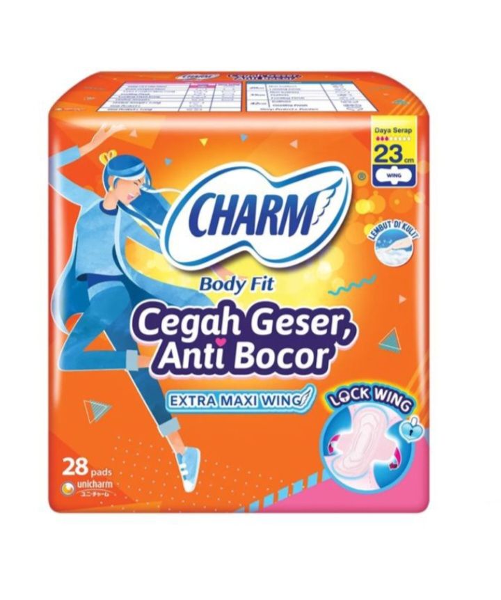 Charm Extra Maxi Wing 28pads