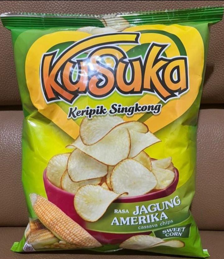 Kusuka Keripik Singkong Jagung Amarika 6x10x20gr