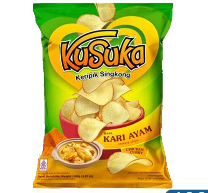 Kusuka Keripik Singkong Kari Ayam 6x10x20gr