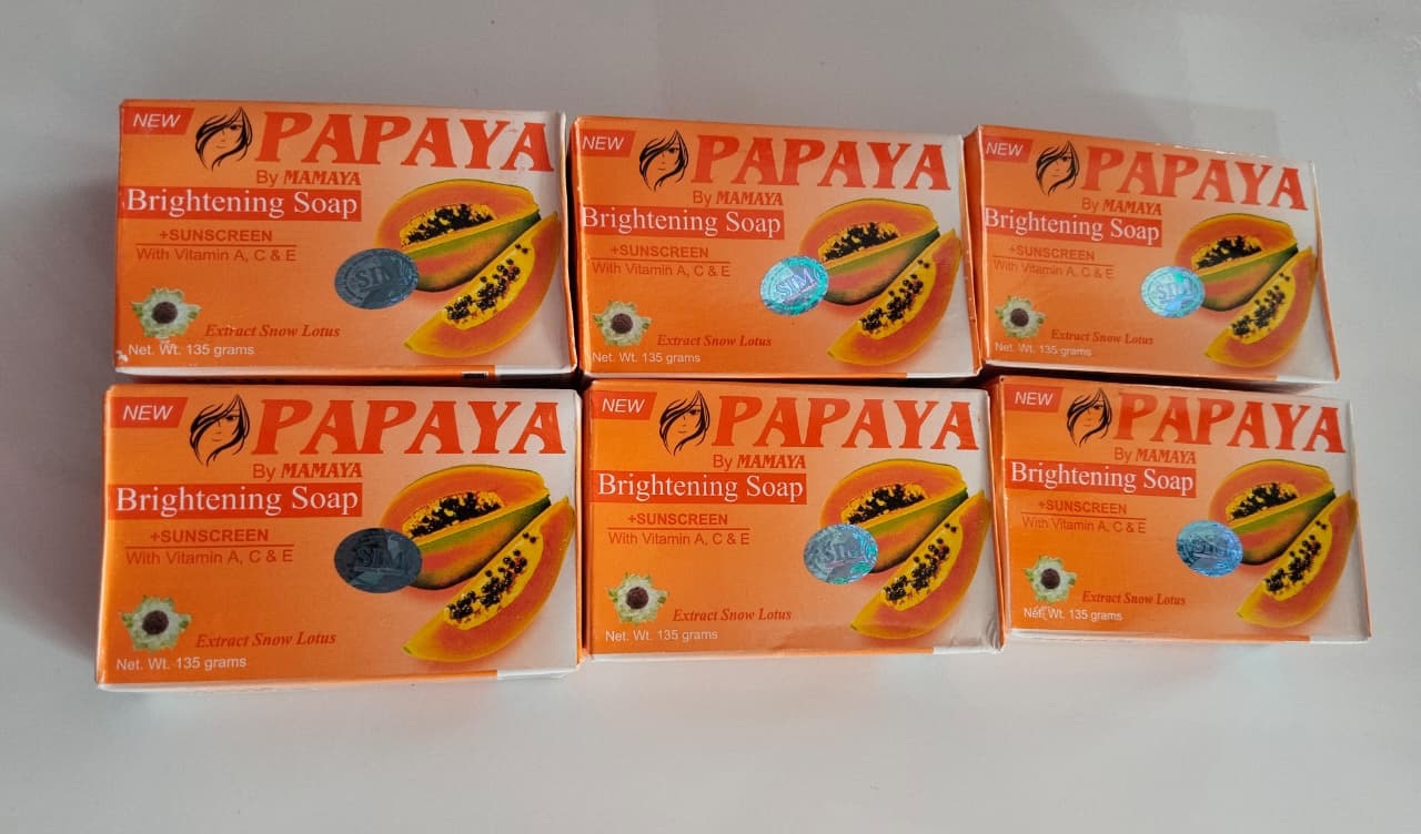 Papaya Brightening soap + sunscreen