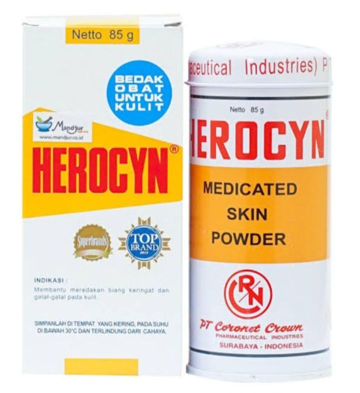 Bedak Herocyn 85gr (Kaleng)
