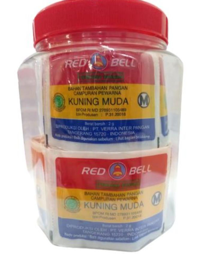 Pewarna Red Bell Kuning Muda