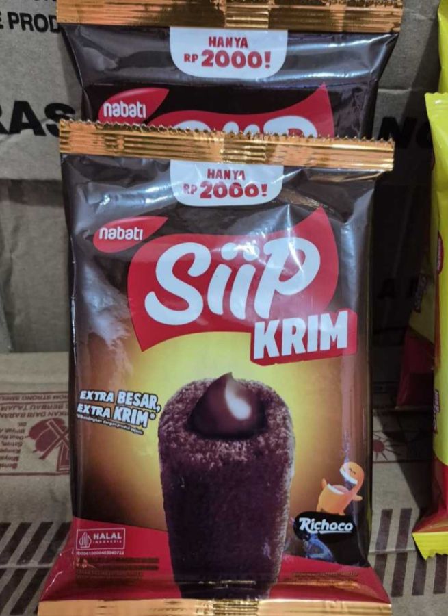 Siip Krim Coklat 26gr 10pcs 6rcg