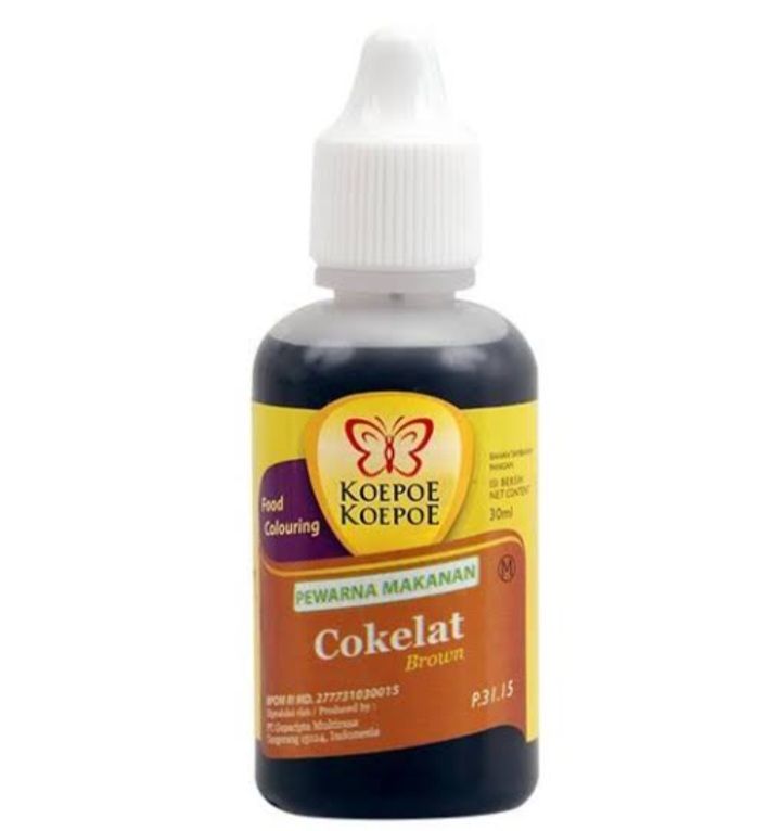 KOEPOE2 PEWARNA CAIR COKLAT 24/6/30ML
