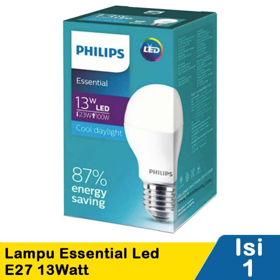 PHILIPS LED BIRU 13 WATT