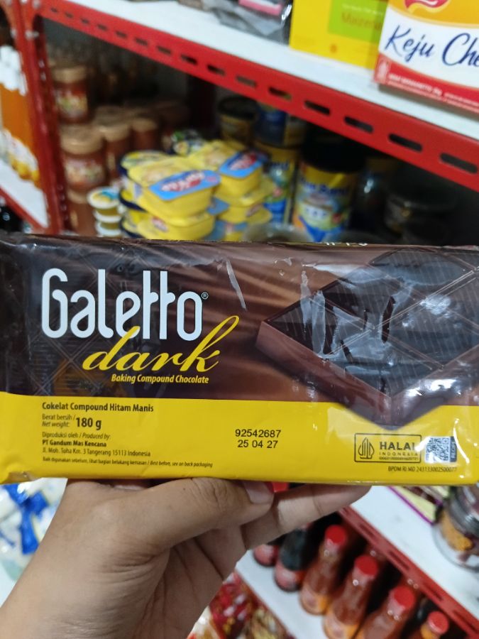 Galetto Dark Compound Choc 180gr