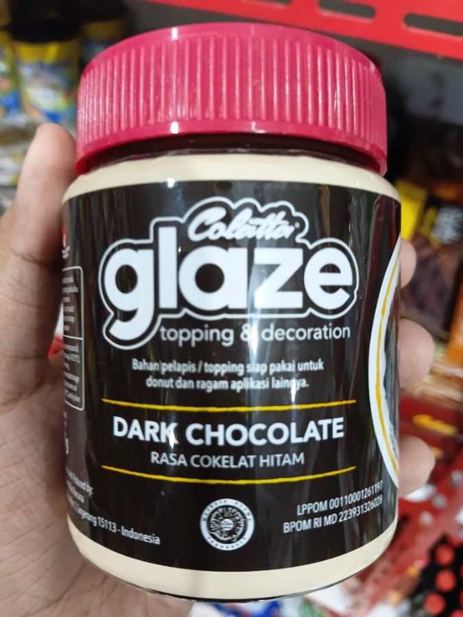 Colatta Glaze Dark Choc 250gr