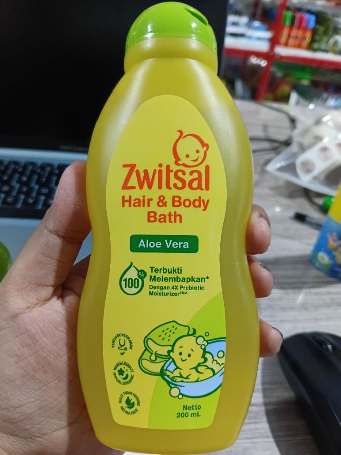 ZWITSAL H&B ALOE VERA BOTTLE 4x6x200ML