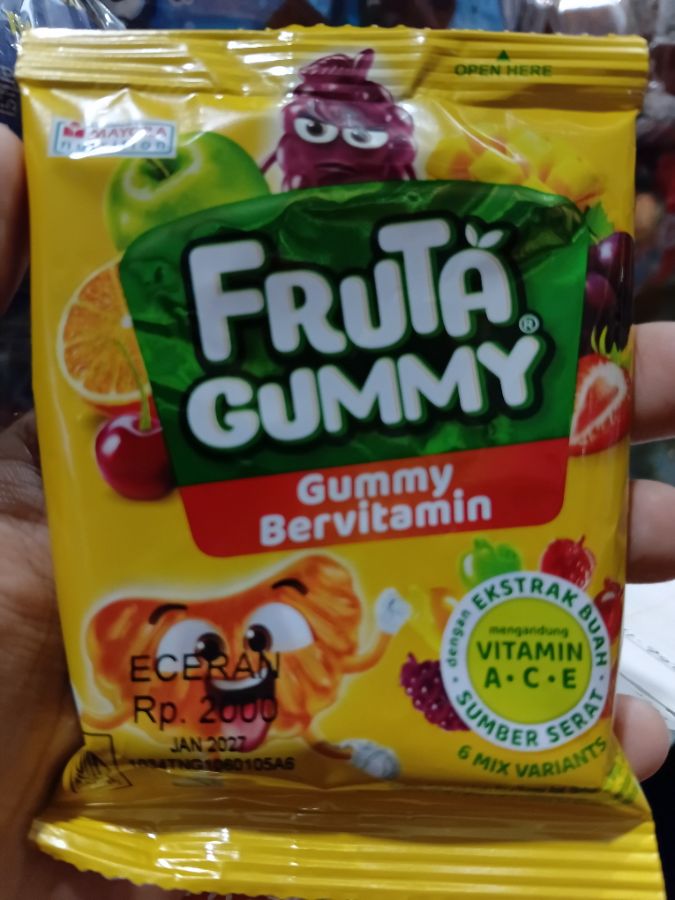 FRUTA GUMMY 6GBx(10+1)SCx25GR