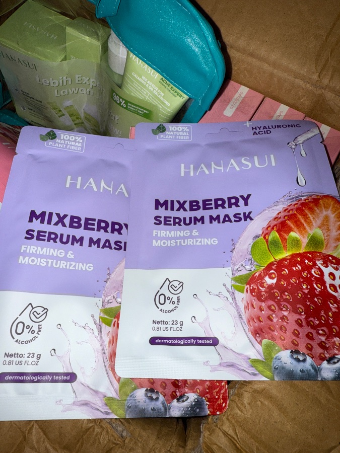 Hanasui mixberry serum mask