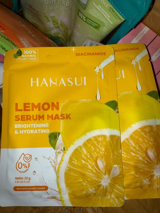 Hanasui lemon serum Mask