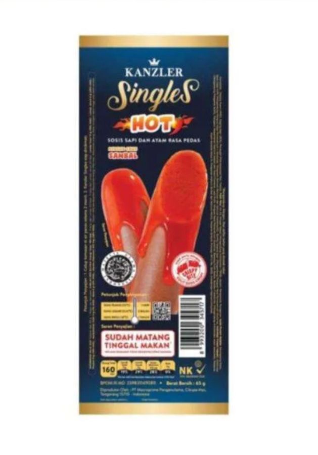 KANZLER SINGLES HOT 65GR