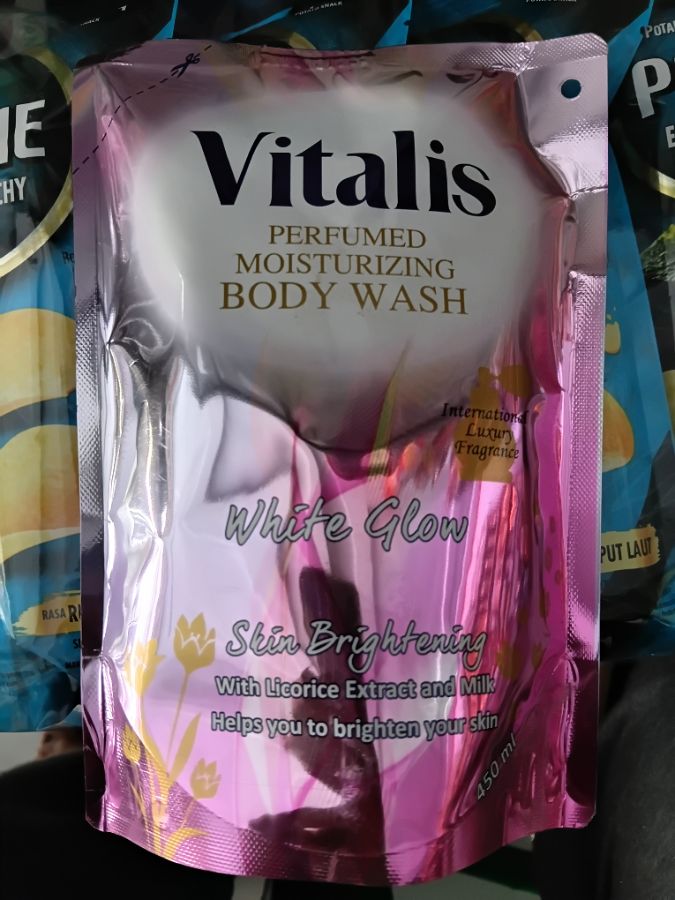 VITALIS BODY WASH WHITE GLOW 450ML