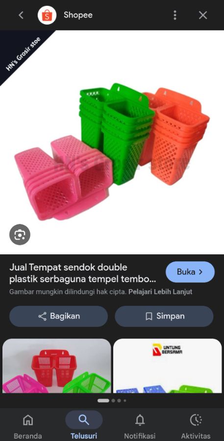 Tempat sendok 2 lubang pacific 