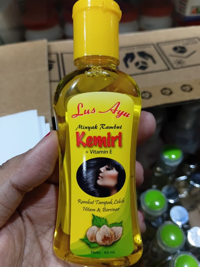 LUS AYU MINYAK RAMBUT KEMIRI KUNING 63ml