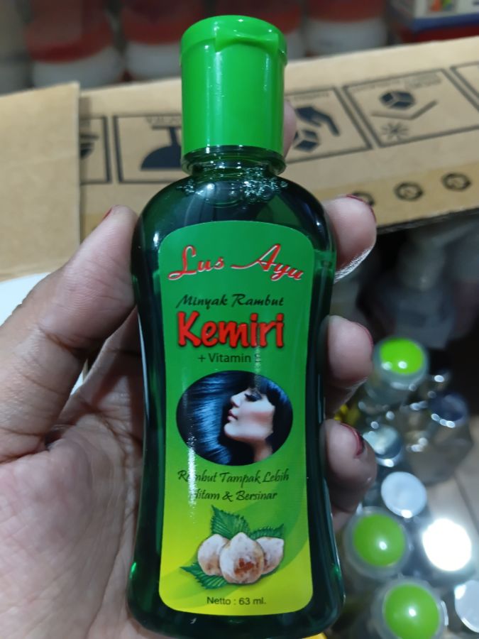 LUS AYU MINYAK RAMBUT KEMIRI HIJAU 63ML