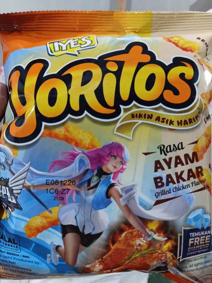 YORITOS AYAM BAKAR (20x60gr)