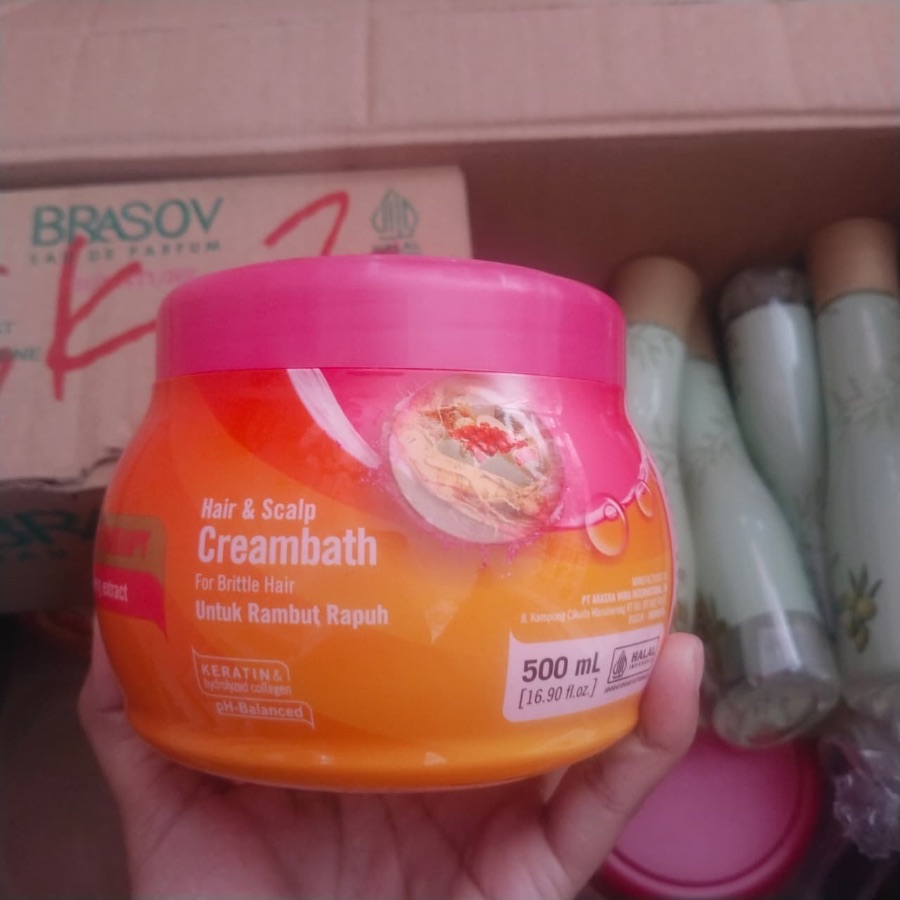 Makarizo hair & slacp cream bath gingseng 